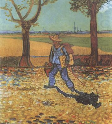 The Painter on His way to Work (nn04), Vincent Van Gogh